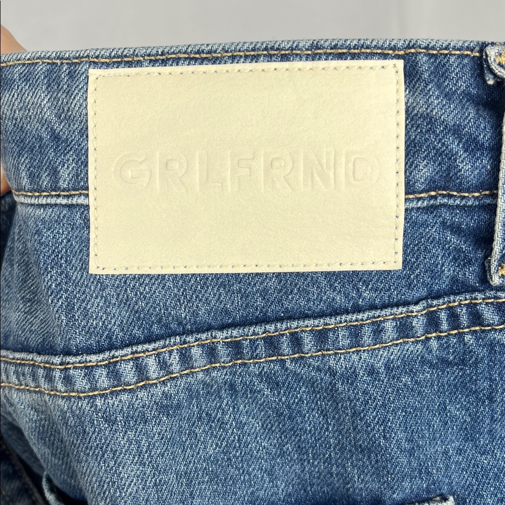 NWOT GRLFRND‎ The Karolina High Rise Straight Crop in Sedona Blue. - Picture 8 of 12